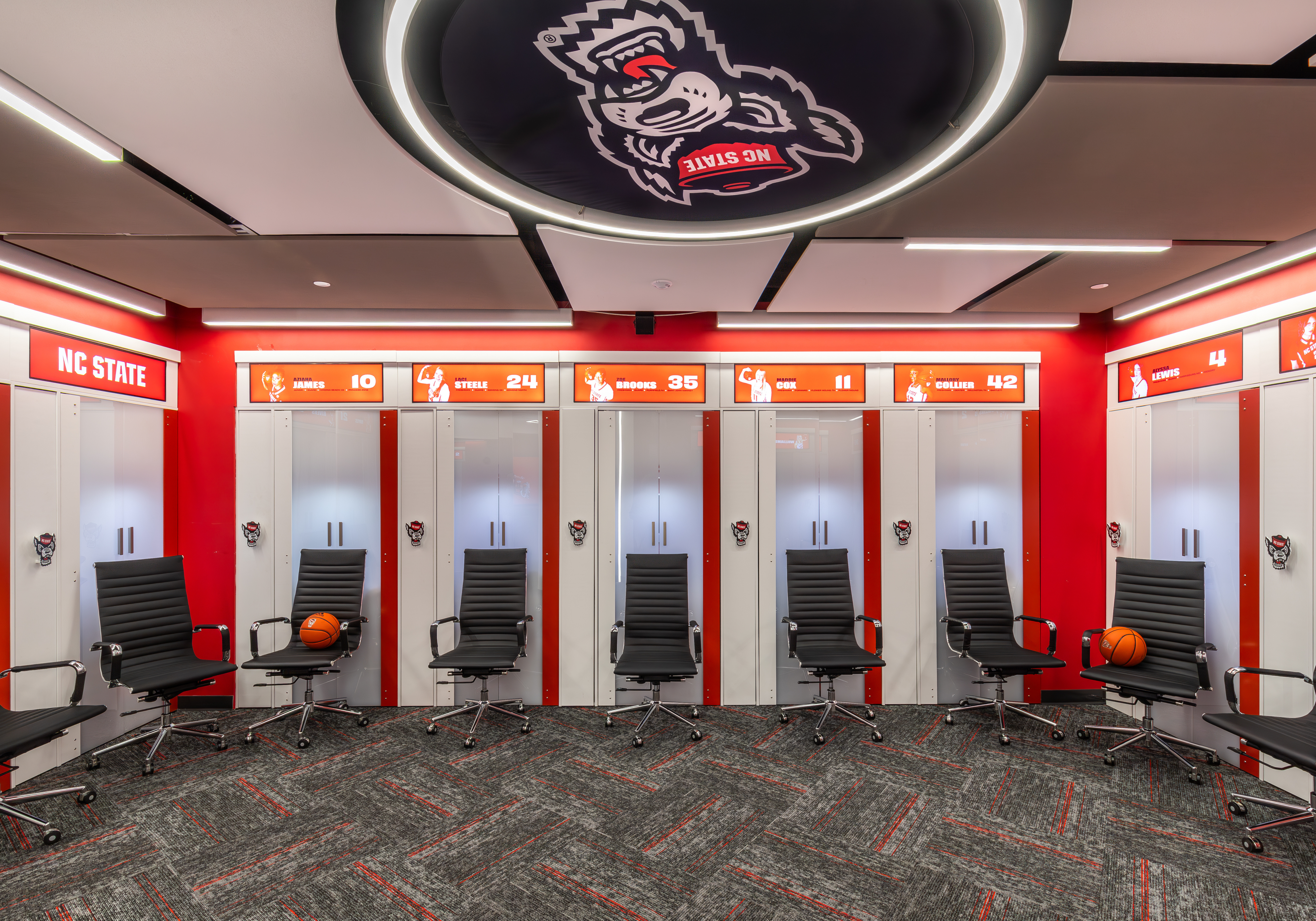 NC State Women’s Basketball Locker Room